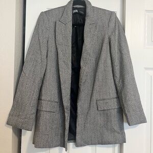 Zara Women's Classic Gray Suit Jacket
